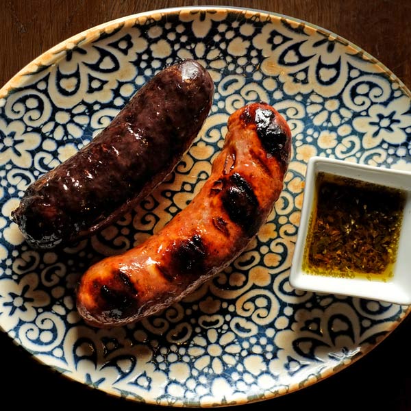 Grilled argentine sausage and grilled blood sausage | La Cabaña Argentina